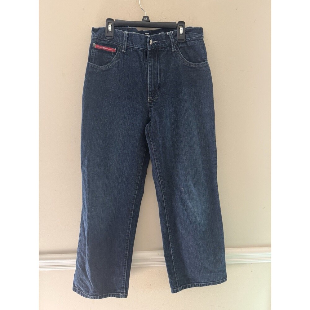 Vintage Y2K Ecko Unltd Jeans Women's Size 16 Blue High Rise Wide Leg Relaxed